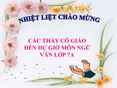Bài giảng môn Ngữ văn Lớp 7 - Tiết 48: Thành ngữ