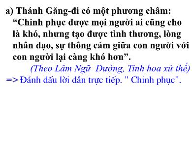 Bài giảng môn Ngữ văn Lớp 8 - Bài 14: Dấu ngoặc kép