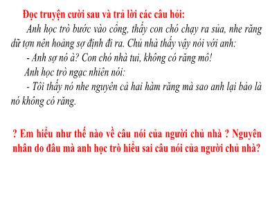 Bài giảng Ngữ văn 8 - Bài 5: Từ ngữ địa phương và biệt ngữ xã hội
