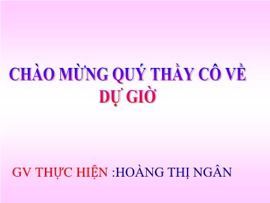 Bài giảng Ngữ văn 8 - Tinh thần yêu nước của nhân dân ta (Tiết 85) - Hoàng Thị Ngân