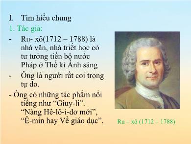 Bài giảng Ngữ Văn Lớp 8 - Bài 27: Đi bộ ngao du