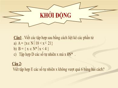 Bài giảng Toán 6 - Bài 2: Cách ghi số tự nhiên
