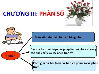 Bài giảng Toán Lớp 6 - Chương 3: Phân số