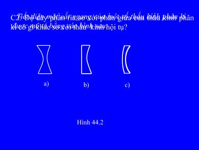 Bài giảng Vật lí 9 - Thấu kính phân kỳ