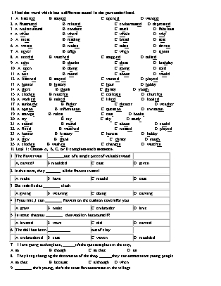 Đề ôn tập kì 1 môn Tiếng anh 9