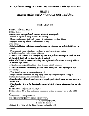 Giáo án Địa lí 7 cả năm - Năm học 2017-2018 - Bùi Thị Vân Anh