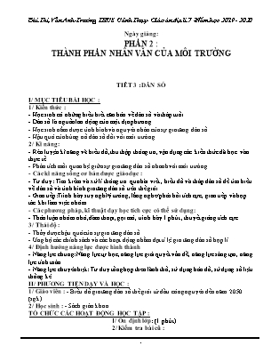 Giáo án môn Địa lí 7 - Năm học 2019-2020 - Bùi Thị Vân Anh