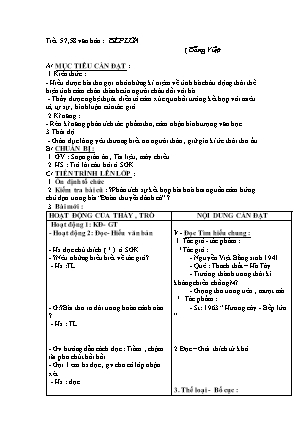 Giáo án Ngữ văn 8 - Tiết 57+58: Bếp lửa
